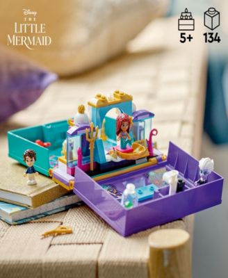 LEGO® Disney 43213 Princess The Little Mermaid Story Book Toy Building Set with Ariel, Prince Eric, Ursula & Sebastian Minifigures image number null