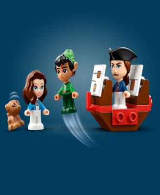 LEGO® Disney 43220 Classic Peter Pan & Wendy's Storybook Adventure Toy Building Set with Peter Pan, Wendy & Captain Hook Minifigures image number null