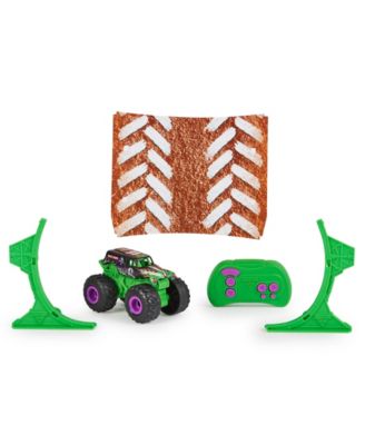 Monster Jam, Grave Digger Remote Control Monster Truck 1:64 Scale, Includes Ramp, RC Cars