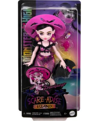 Monster High Scare-Adise Island Draculaura Fashion Doll with Swimsuit Accessories image number null