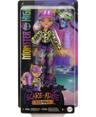 Monster High Scare-Adise Island Clawdeen Wolf Fashion Doll with Swimsuit Accessories image number null