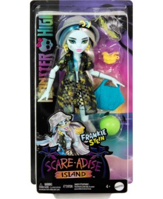 Monster High Scare-Adise Island Frankie Stein Fashion Doll with Swimsuit Accessories image number null