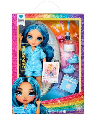 Rainbow High Junior High PJ Party Fashion Doll- Skyler Blue image number null