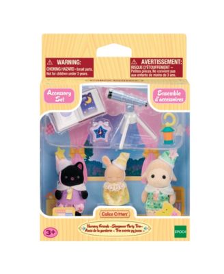Calico Critters Nursery Friends -Sleepover Party Trio image number null