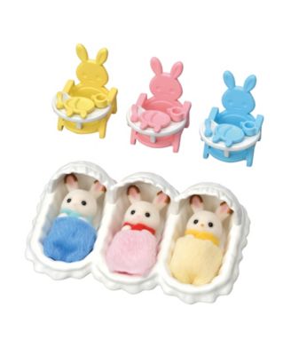 Calico Critters Triplets Care Set, Dollhouse Playset with 3 Figures and Accessories image number null
