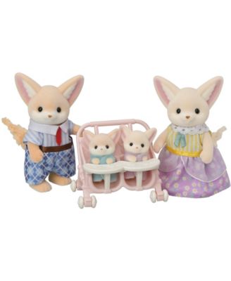 Calico Critters Fennec Fox Family, Set of 4 Collectable Doll Figures