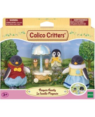 Calico Critters Waddle Penguin Family, Set of 3 Collectable Doll Figures image number null