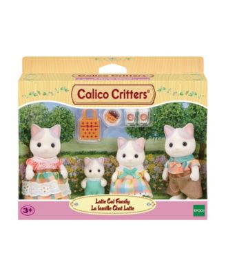 Calico Critters Latte Cat Family, Set of 4 Collectable Doll Figures image number null