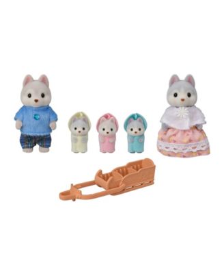 Calico Critters Husky Family, Set of 5 Collectable Doll Figures image number null