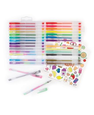 Make It Real 30 Pc Scented Gel Pens with CYO Sticker Sheet image number null