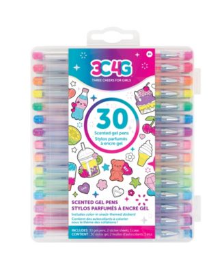 Make It Real 30 Pc Scented Gel Pens with CYO Sticker Sheet