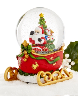 UPC 689439000098 product image for Holiday Lane Christmas Sleigh Musical Snow Globe, Only at Macy's | upcitemdb.com