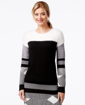 UPC 039372290580 product image for Vince Camuto Colorblock-Pattern Sweater | upcitemdb.com