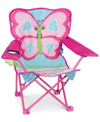 Melissa & Doug Girls' Cutie Pie Butterfly Camp Chair