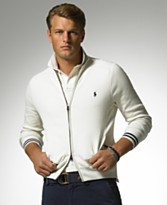 Polo Ralph Lauren Bleecker Nautical Mock Neck Zip Front Sweater