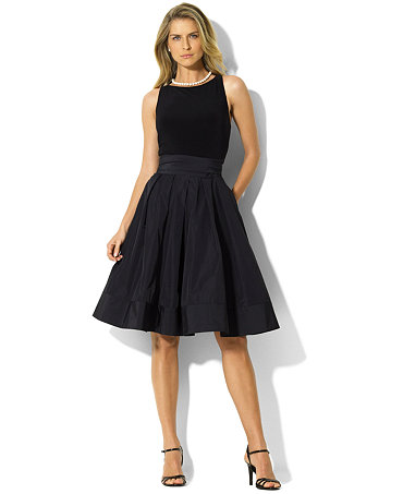 Lauren Ralph Lauren Pleated Cocktail Dress - Dresses - Women - Macy&#39;s