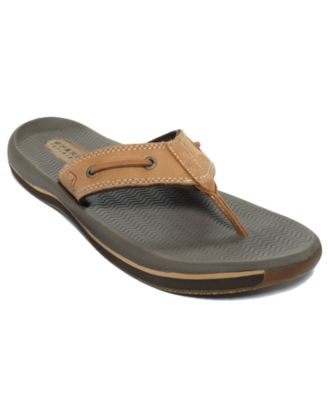 REEF Leather Fanning Bottle Opener Thong Sandals - Shoes - Men - Macy ...