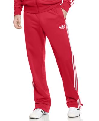 adidas firebird pants red