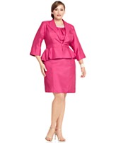 Tiana B Plus Size Dress & Jacket, Short Sleeve Beaded Sheath Tiana B Plus Size Dress & Jacket, Short Sleeve Beaded Sheath