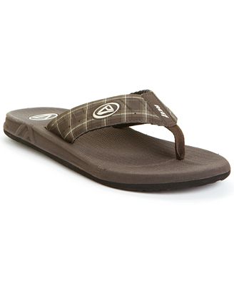 REEF Sandals, Phantoms Plaid Flip Flops - Shoes - Men - Macy's