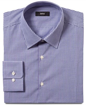 hugo boss checked shirt