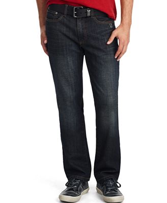Kenneth Cole Reaction Jeans, Straight Fit Dark Wash Jeans
