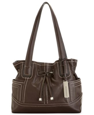 macys leather purses