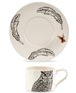 UPC 742414368337 product image for Closeout! Edie Rose by Rachel Bilson Dinnerware, Owl Teacup and Saucer Set | upcitemdb.com