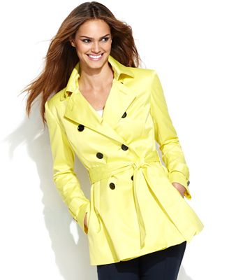 short trench coat raincoat concepts inc international macys coats womens