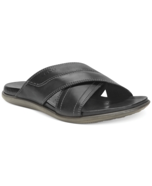 UPC 737429125327 product image for Ecco Chander Cross Slide Sandals Men's Shoes | upcitemdb.com
