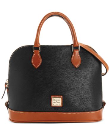 Dooney & Bourke Pebble Zip Zip Satchel - Handbags & Accessories - Macy&#39;s