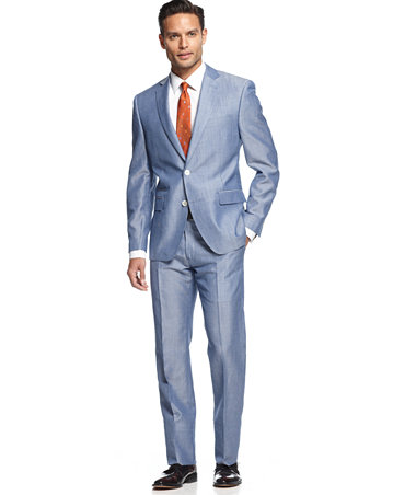 ... Tonal Elbow Patches Slim Fit - Suits  Suit Separates - Men - Macy's