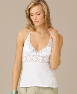 MICHAEL Michael Kors Crochet-Trim Halter