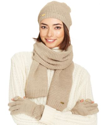 calvin klein scarf hat gloves set