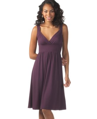Tempted Jersey Surplice Dress
