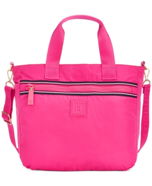 UPC 646130435291 product image for Tommy Hilfiger Solid Nylon Large Convertible Satchel | upcitemdb.com