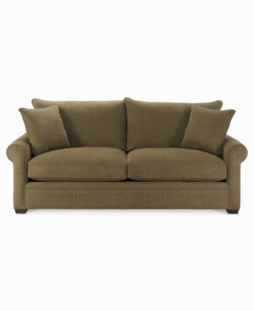 Dial Fabric Microfiber Sofa - Furniture - Macy's
