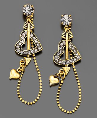 Cupids Arrow Earrings by Betsey Johnson