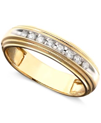 Men's Diamond Ring, 10k Gold Diamond Ring (12 ct. t.w.)