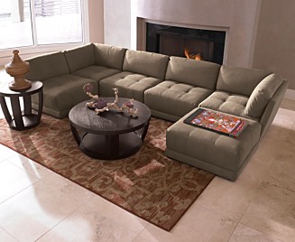 Living Room Sectionals on Sectional Living Room Furniture Collection   Fabric Sectionals Sofas