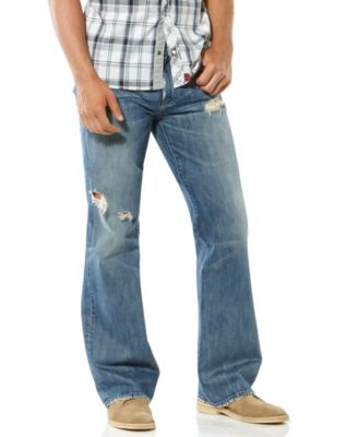 7 For All Man Kind Jeans, Distressed Boot Cut