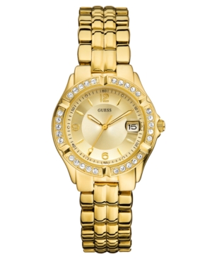 Guess Watch, Women's Gold-Tone Mixed Metal Bracelet 36mm U85110L1