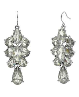 Monet Earrings, Crystal Chandelier Drop