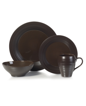 Mikasa Swirl Chocolate 4-pc. Place Setting