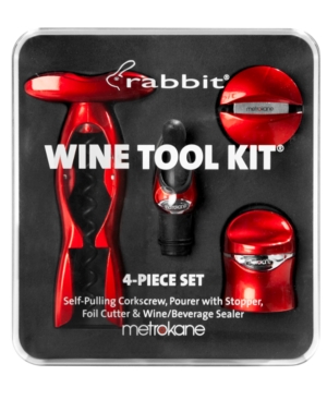 UPC 022578102641 product image for Metrokane Barware, Rabbit 4 Piece Wine Tool Kit | upcitemdb.com