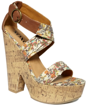 XOXO Shoes, Frida Wedge Sandals Women's Shoes