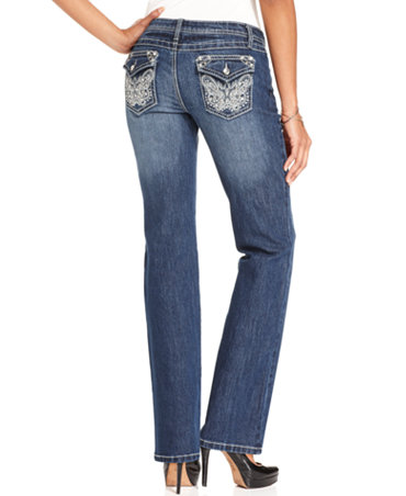 jeans earl petite bootcut rinse wash
