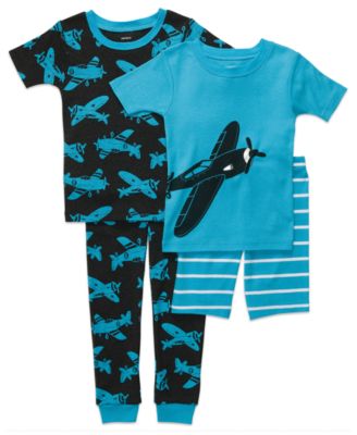 Carter's Baby Pajamas, Baby Boys 4 Piece Cotton Airplane Pajama Set ...