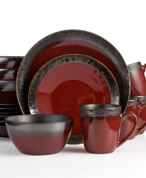 Mikasa Gourmet Basics Calder Red 16-Piece Dinnerware Set