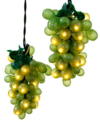 Kurt Adler Indoor/Outdoor String Lights, Green Grapes - Collections - For The Home - Macy s